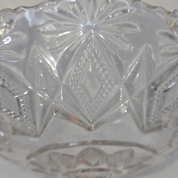 US Glass EAPG Antique Shoshone Compote 15046 Victor Blazing Pinwheels 7 in - Picture 7 of 11